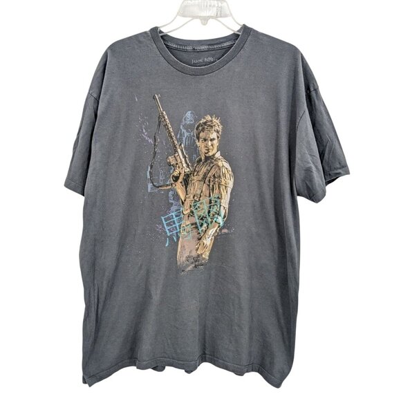 Jason Palmer Studio T Shirt Men Size 2XL Firefly Graphic Print Distressed Sci Fi - Picture 1 of 6